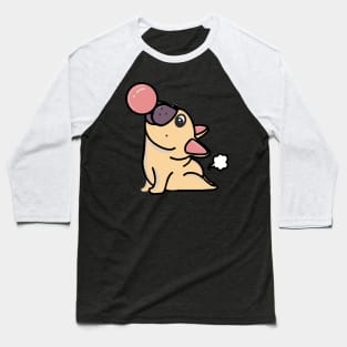 French bulldog yoga pose and fart Baseball T-Shirt